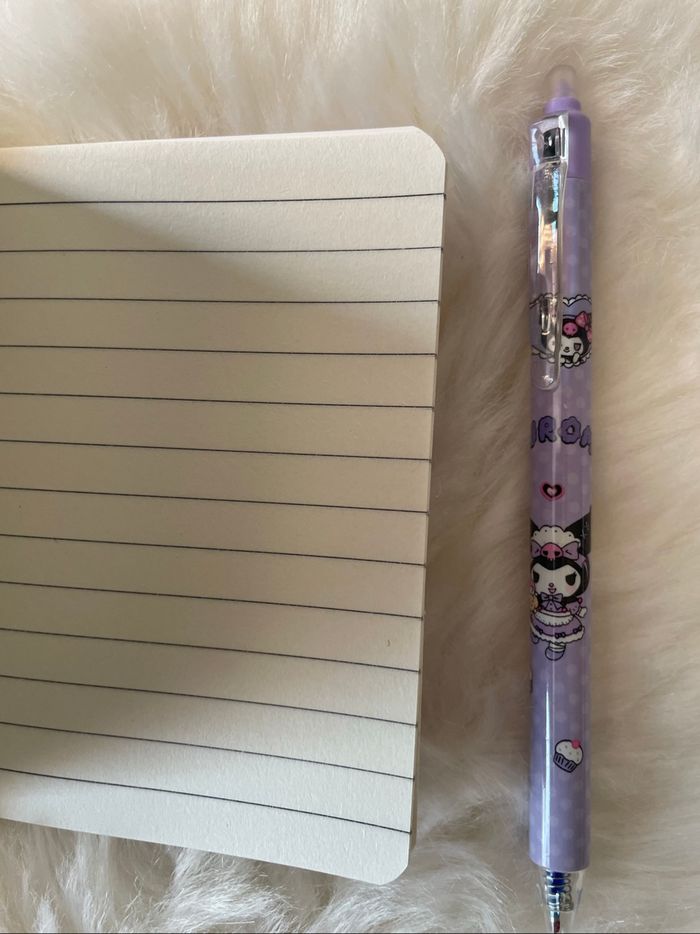 Carnet + stylo kuromi - photo numéro 3
