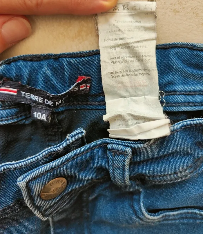 Jean 👖 bleu Terre de Marins Taille 10 ans - photo numéro 5