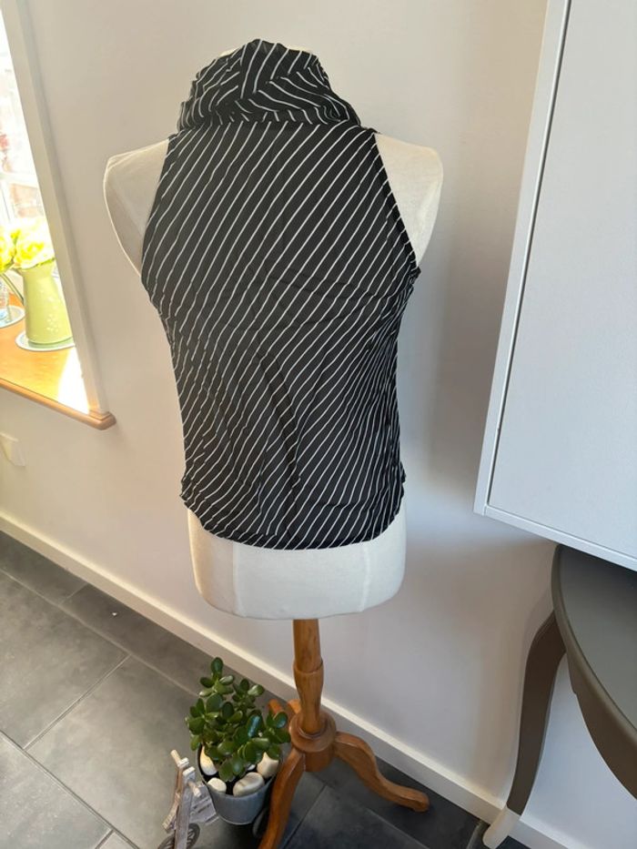 Blouse sans manche col boule Alain Manoukian T42 - photo numéro 8