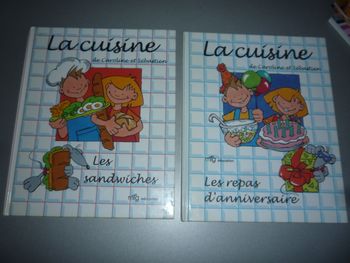 LIVRE DE CUISINE : LOT DE 2 LIVRES DE CUISINE POUR ENFANTS "CAROLINE ET SÉBASTIEN" - n°10