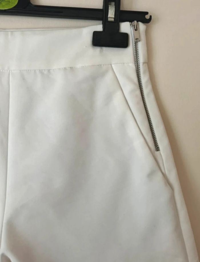 Short taille haute, blanc, Zara - photo numéro 3