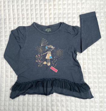 Tee-shirt fille fantaisie 12 mois, la compagnie des petits