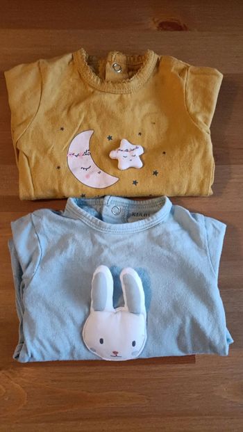 Lot de 6 pyjamas coton 1 mois