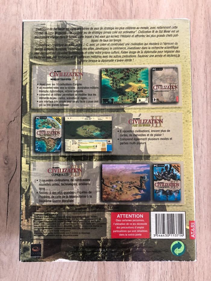 Jeux pc Civilzation III 3 deluxe edition - photo numéro 2