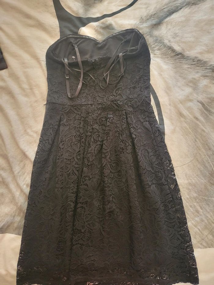 Robe noir à bretelles ou bustier camaïeu 36 - photo numéro 2