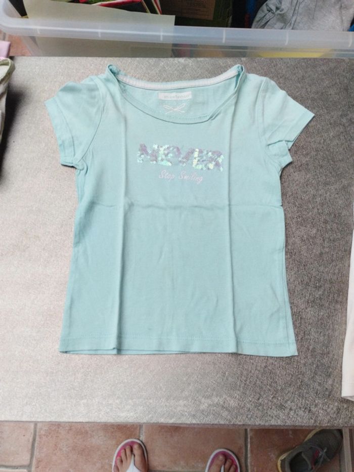 Lot de 2 Tee-shirt manches courtes 5 ans fille - photo numéro 7