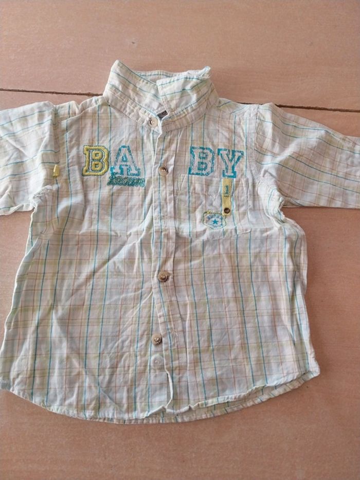 Chemise à carreaux mini gang - photo numéro 2