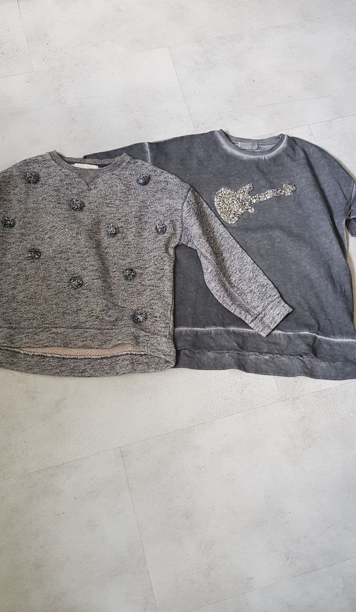 Lot 2 sweat zara 9/10 ans