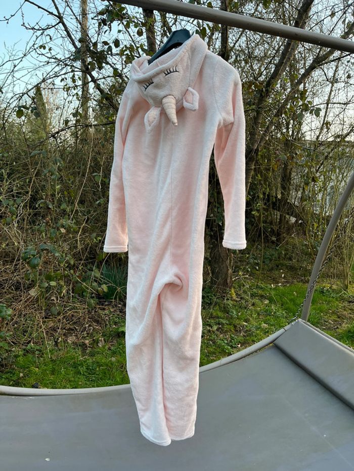 Grenouillère Licorne Cœur   Blanche et rose T L ou T 40/42 - photo numéro 3