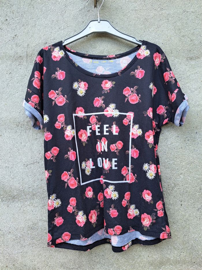 T-shirt à fleur