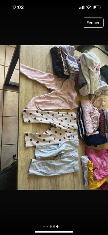 Lot vêtement fille 9 mois hiver mi saison