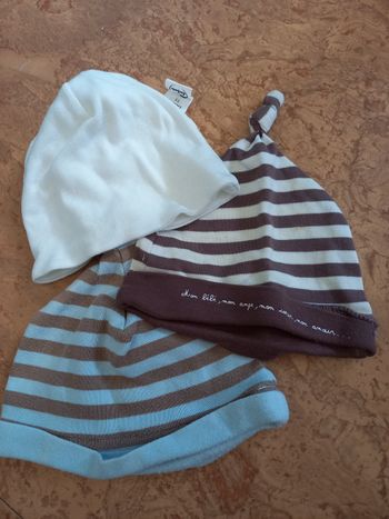 Lot de 3 bonnet
