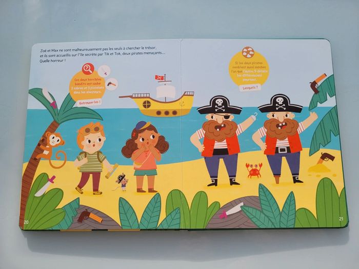 Livre jeu Le Trésor caché des Pirates, les petits aventuriers auzou (56) - photo numéro 7