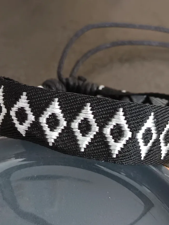 Bracelet brésilien noir et argent - photo numéro 2