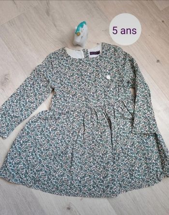 robe velours manche longue 5 ans