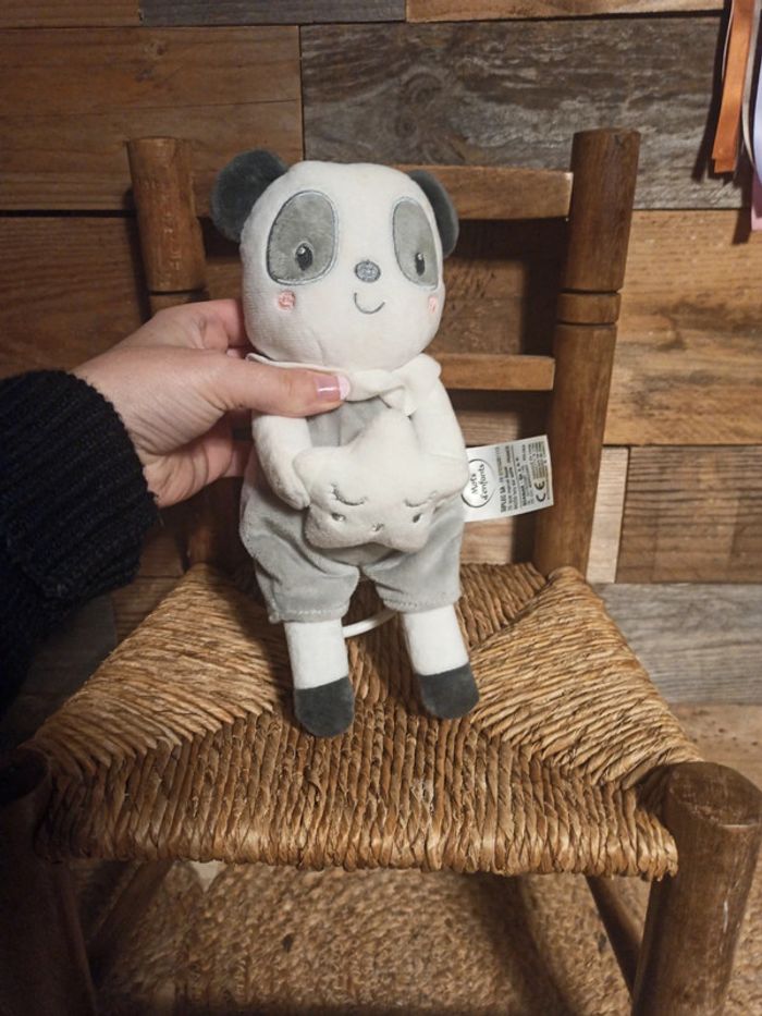 peluche panda boîte à musique mots d'enfants tbe - photo numéro 3