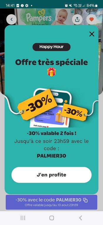 Couche jouet code réduction 15€