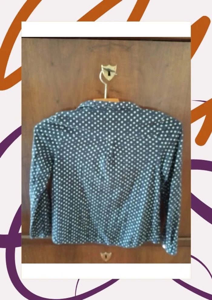 💙 Chemise - bleu à pois - ML - 10 ans - Creeks 💙 - photo numéro 3