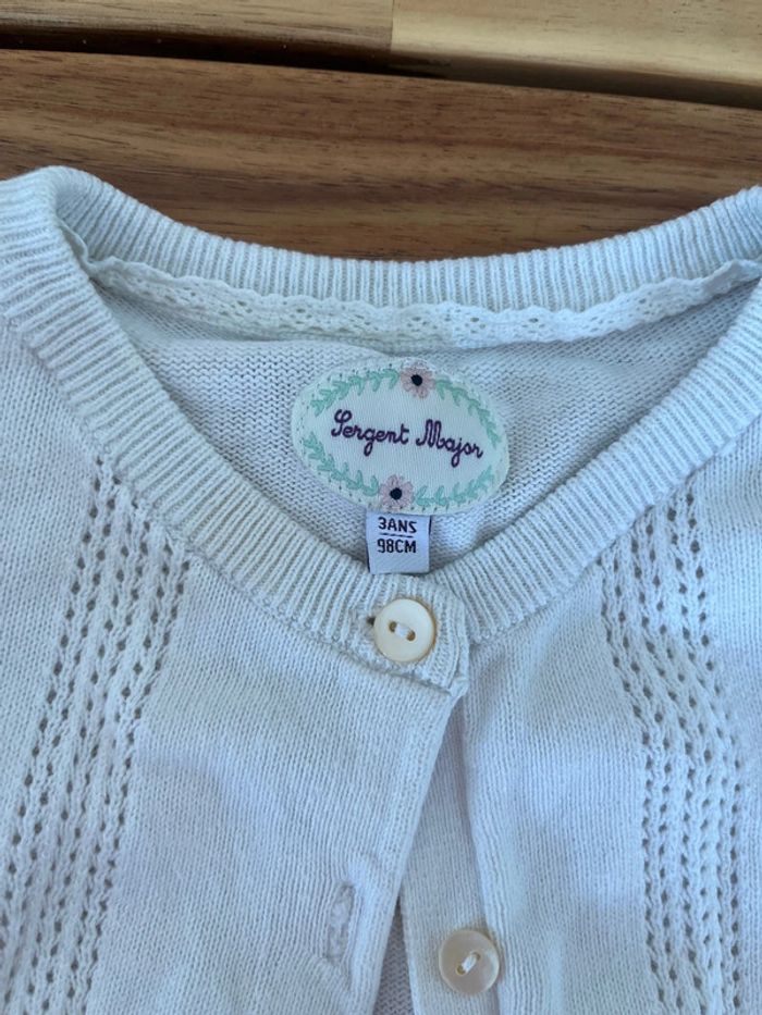 Gilet blanc sergent major - 3 ans - photo numéro 2