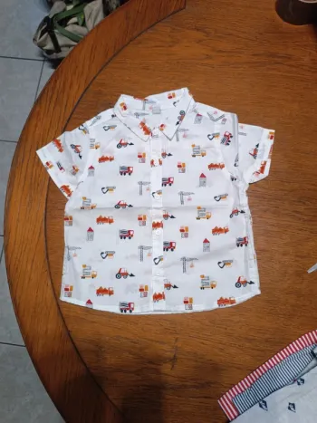 Chemise blanche camions 86