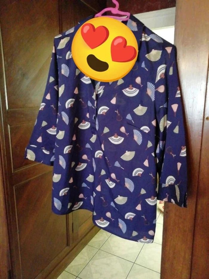 Chemise bleue épouvantail taille L/40 - photo numéro 2