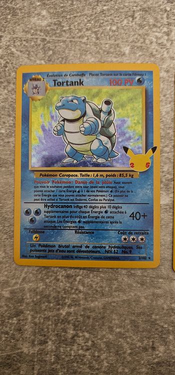 Carte Pokémon Tortank Célébration 25 ans