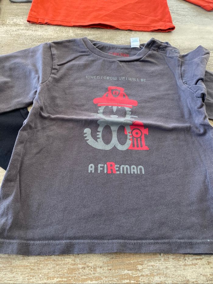 Lot vêtements garçon hiver chemise jean pantalon polo - photo numéro 5