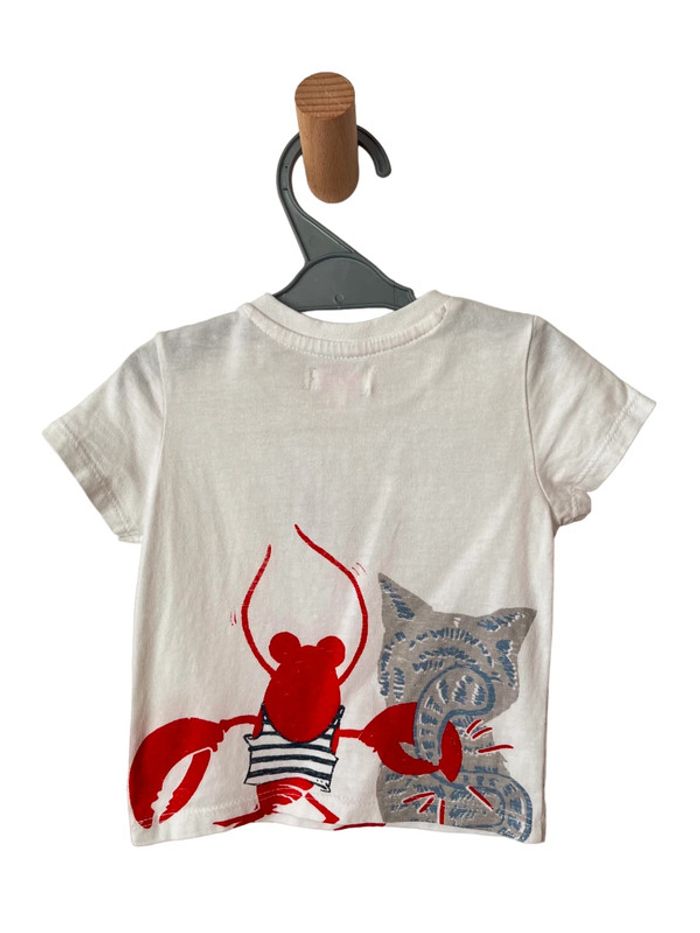 T-shirt blanc “Pince mi & pince moi” - Catimini 6 mois - photo numéro 3