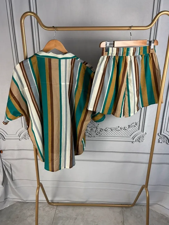 Ensemble short et chemise SoleiSoleil T1 Neuf - photo numéro 6