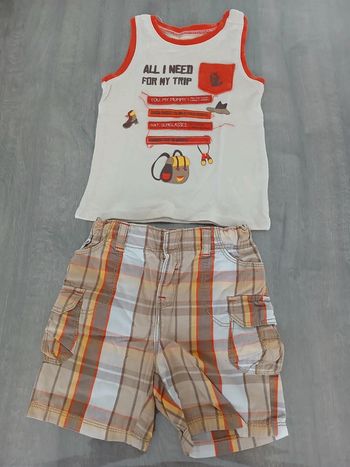 Ensemble short debardeur 24 mois