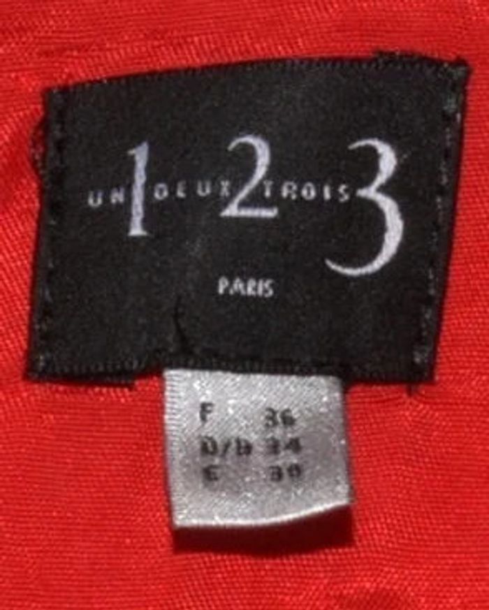 Robe chic rouge corail uni manches courtes doublée taille 36 - photo numéro 7