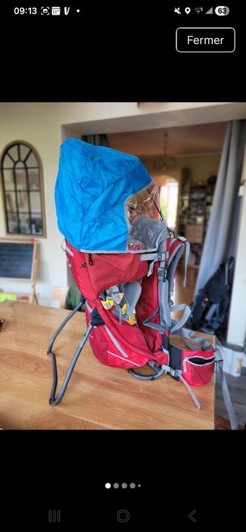 Porte-bébé deuter kid comfort 2 avec protection de pluie 