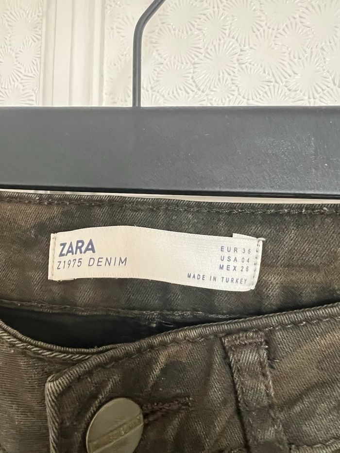 Jean Zara kaki taille 36 - photo numéro 4