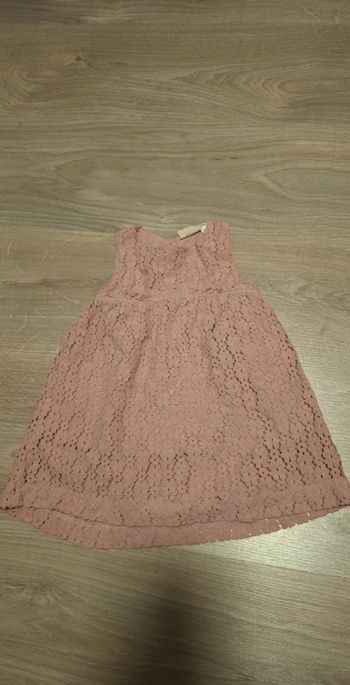 Robe rose poudrée fille 12 / 18 mois zara babygirl