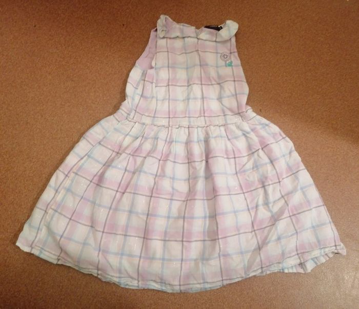 Robe longue à carreaux