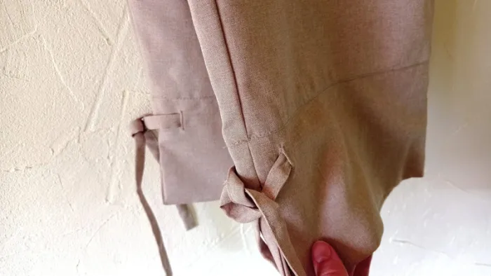 🌸Ensemble tailleur pantacourt et veste manches 3/4, Bleu Bonheur, taille 46 - photo numéro 3