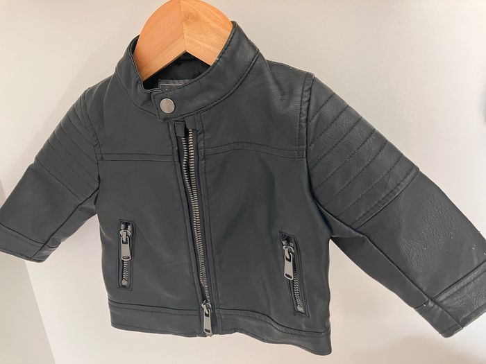 Veste similicuir 3-6mois