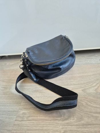 Sac a main cuir bleu Vera pelle neuf