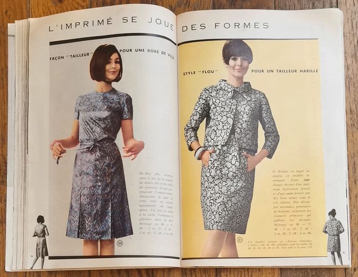 Ancien magazine Mode et travaux 1966 avec 3 patrons + supplément n°784 vintage - photo numéro 10