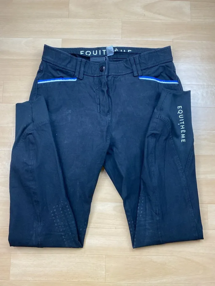 Pantalon d’équitation Equithème – Noir – Taille 38 - photo numéro 2