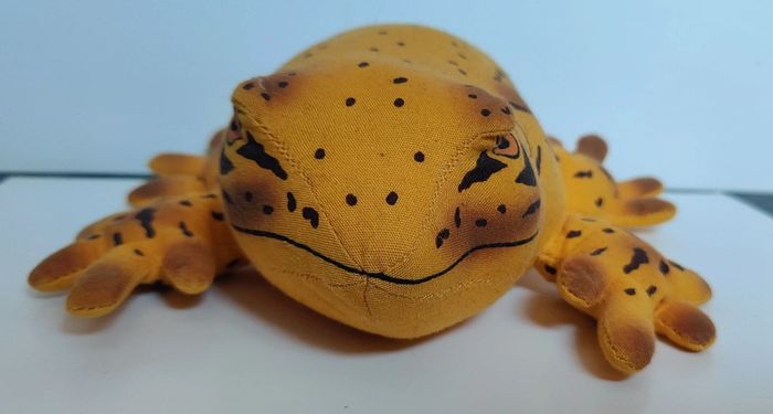 Peluche Grenouille jaune/noir El savador