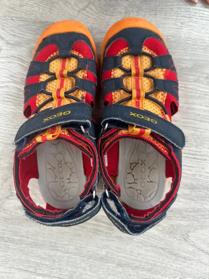 Paire de sandale orange/marine garçon - Geox - 31 - photo numéro 4