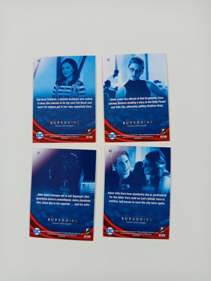 4 cartes supergirl - photo numéro 2