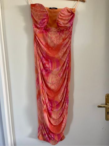 Robe de soirée orange Gina Tricot – Taille M