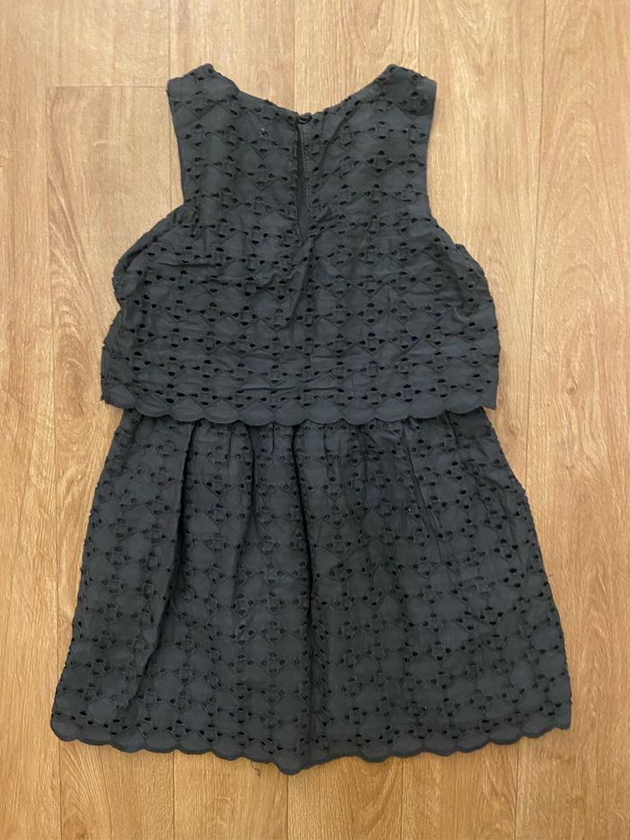 Robe brodée grise fille 4/6 ans - photo numéro 2