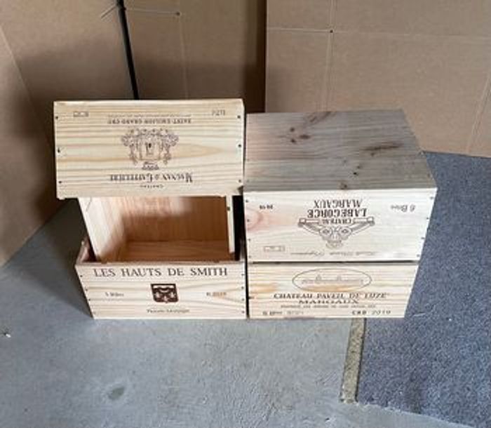 6 caisses de vin en bois - rangement et décoration - photo numéro 7