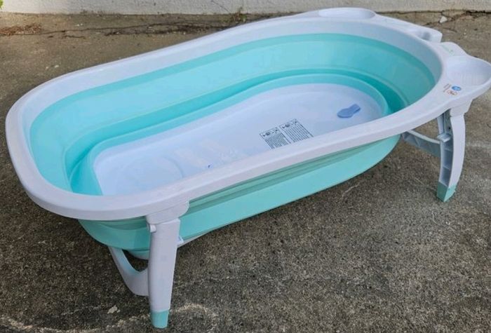 Baignoire Turquoise compacte 35L - BABYSUN - photo numéro 5