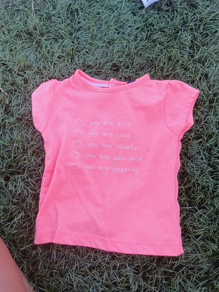 tee-shirts manches courtes 3 mois