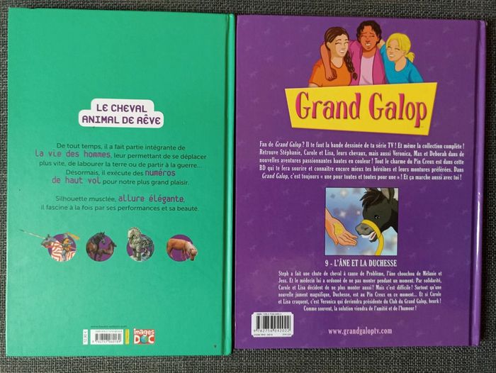 Lot 2 BD Grand Galop T.9 + Le cheval, animal de rêve - photo numéro 2