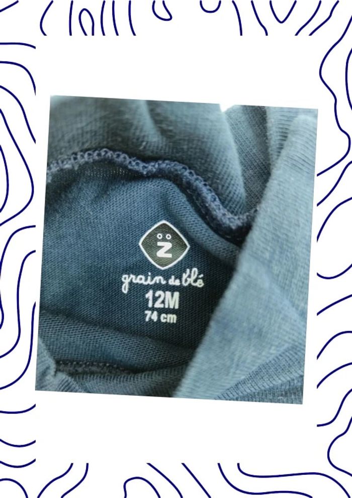 Tee shirt 12 mois Grain de blé - photo numéro 3